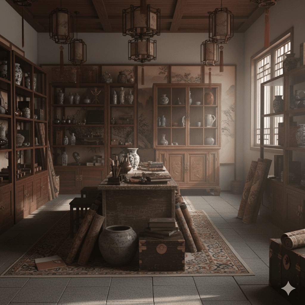 Old China Store heritage - showcasing traditional Chinese craftsmanship and authentic antiques